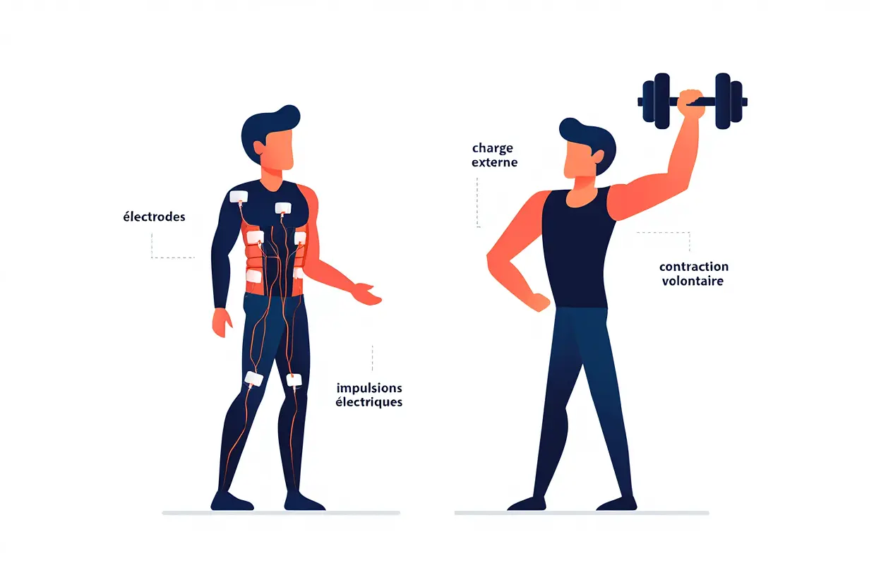 Comparaison EMS et musculation