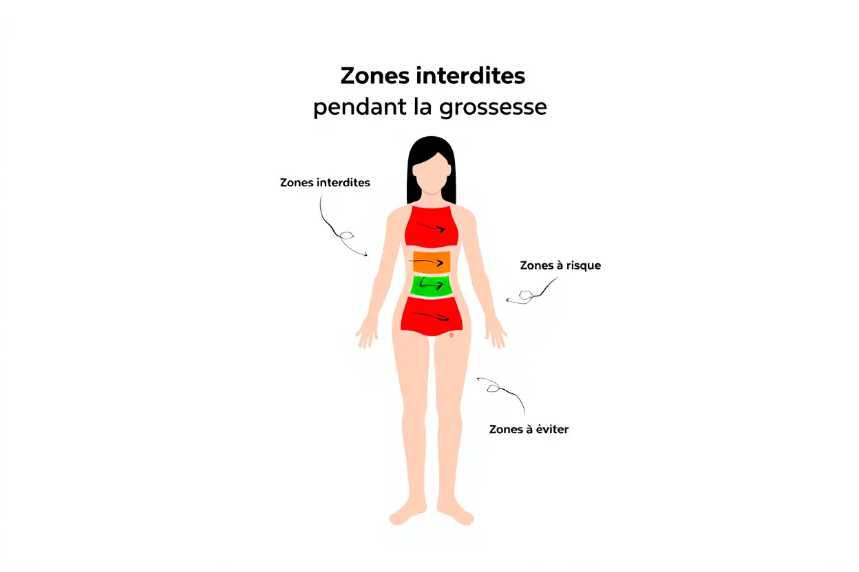 Zones à éviter pour l'électrostimulation durant la grossesse