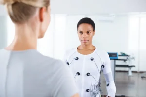 Séance d'électrostimulation avec coach