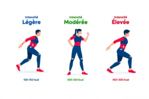 Niveaux d'intensité et dépense calorique en EMS
