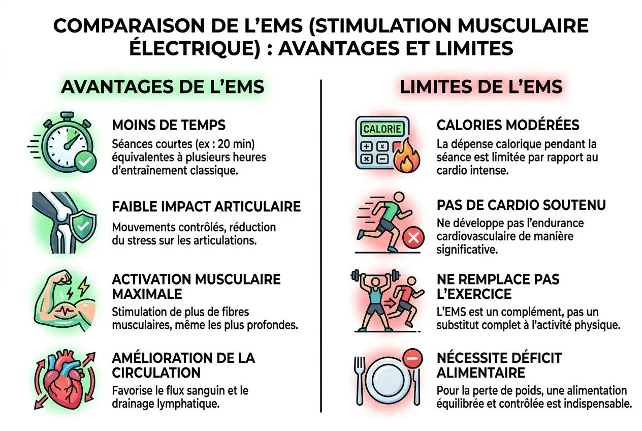 Avantages et limites de l'électrostimulation