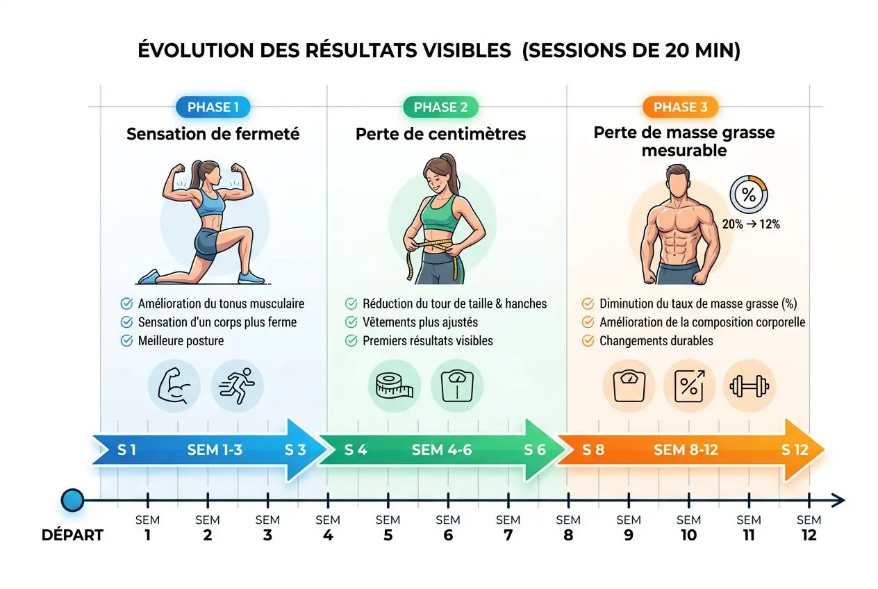 Chronologie des résultats sport 20 minutes