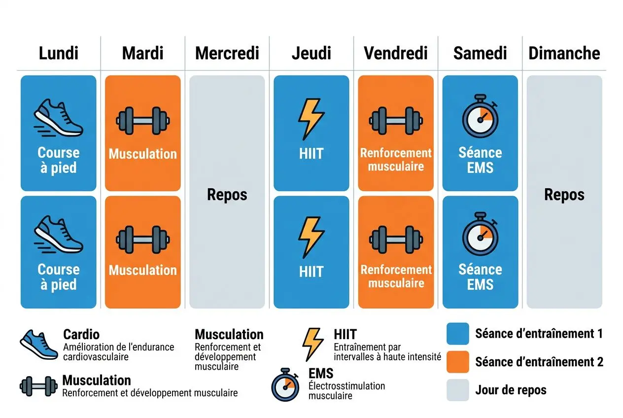 Programme d'entraînement hebdomadaire pour maigrir