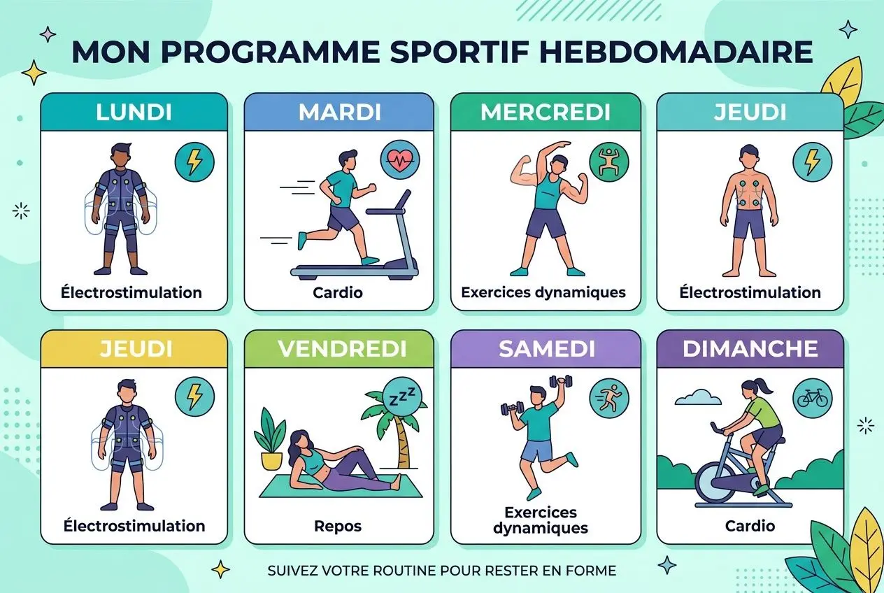 Programme hebdomadaire sport 20 minutes