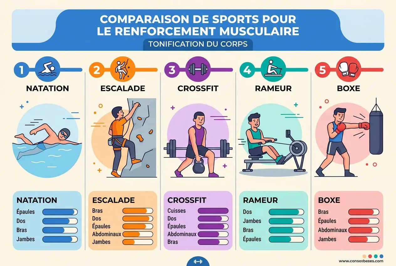 Sports complets pour tonifier le corps
